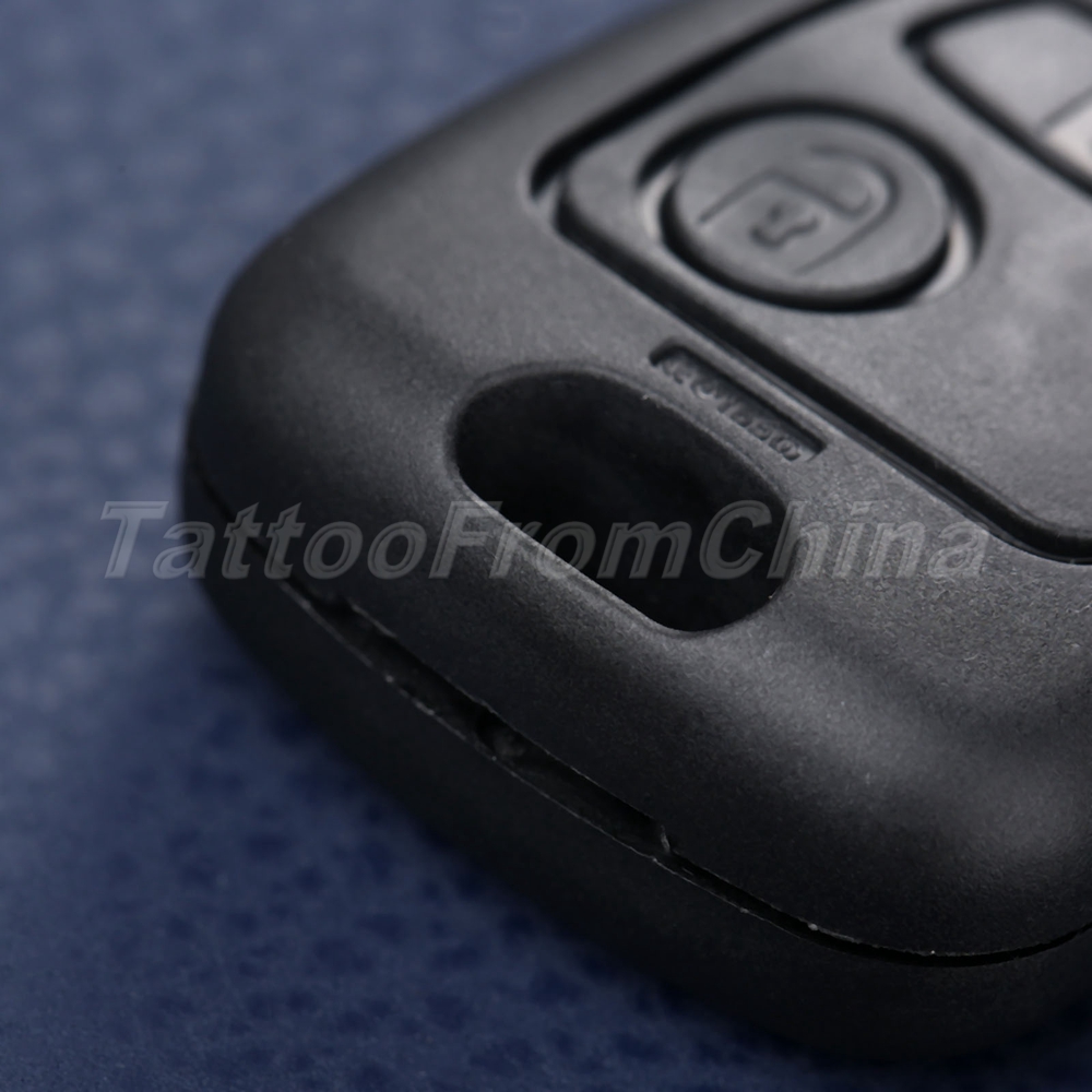 thumbnail image 2 of Replacement Key Fob Shell Case For Peugeot 107 207 307 407 408 – ABS + Metal – Unbranded 2 of 2