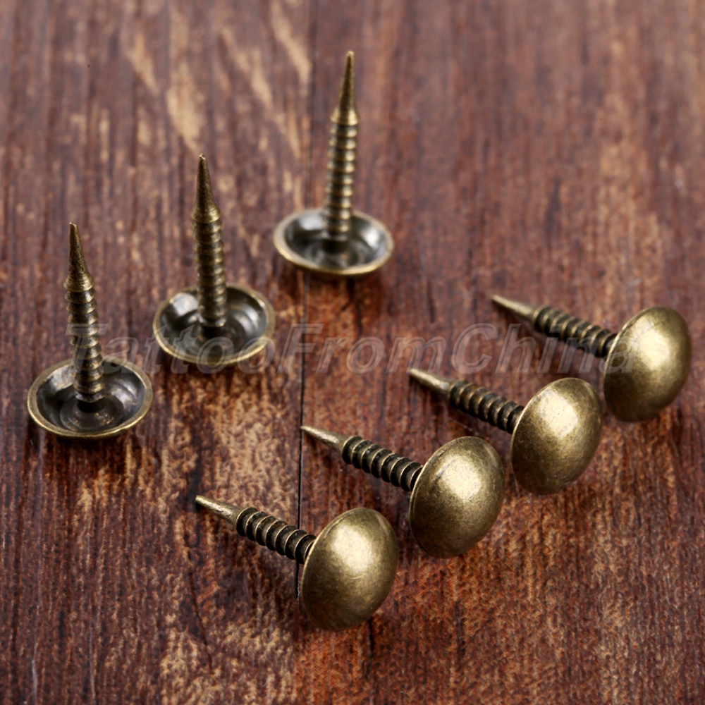 100X Sofa Decorative Jewelry Gift Box Tack Studs Pins Upholstery 100X Sofa Decorative Jewelry Gift Box Tack Studs Pins Upholstery