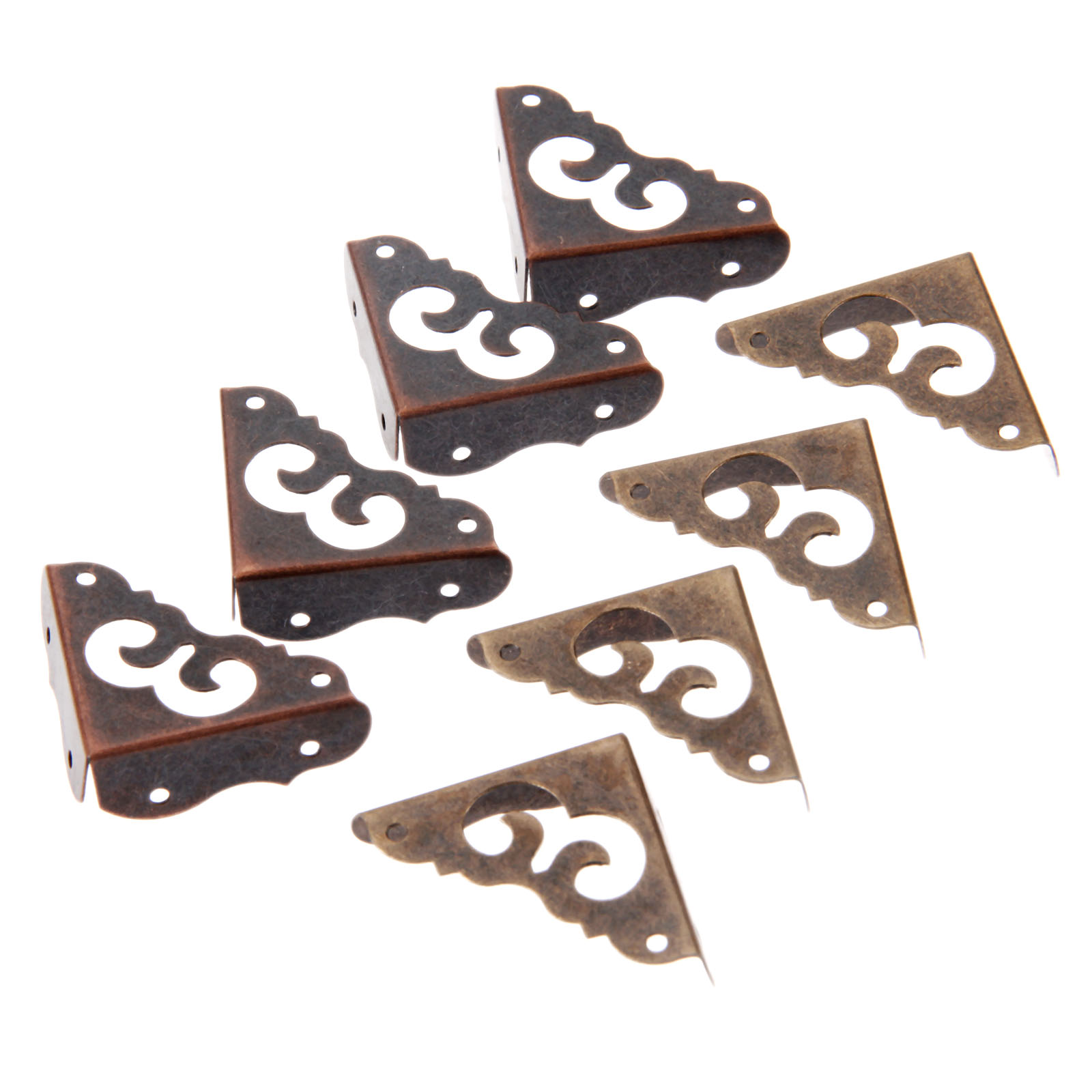 4 Fashion Jewelry Box Decorative Wood Gift Case Furniture Corner Protector Guard